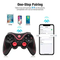 Manette de jeux  sans-fil Bluetooth X3 pour PC, téléphone portable, Android, iOS, TV Box, Smart TV