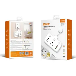 Multiprise universelle LDNIO SC2413 2 Prise AC + 3 USB + 1 USB-C PD - 2500W