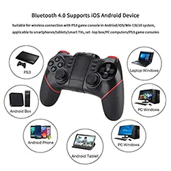 Manette Bluetooth sans-fil 2.4ghz T6 pour PC Smartphone ANDROID IOS Smart TV