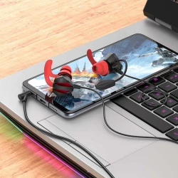 HOCO M105 Ecouteur Gaming Filaire AUX Jack 3.5mm avec Microphone détachable