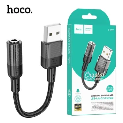 HOCO LS37 Adaptateur Convertisseur Audio USB-A vers Jack 3.5mm