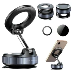 Support de téléphone magnétique K007 à Ventouse mécanique avec levier de verrouillage