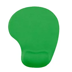 Tapis de souris antidérapant ergonomique avec repose poignet en gel réduit la Fatigue des mains 23 x 19cm - Vert foncé