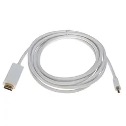 Câble Adaptateur Convertisseur Mini Displayport DP mâle Thunderbolt vers HDMI mâle 1080P 1.8m