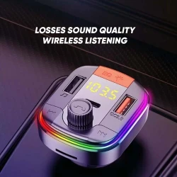YESIDO Y45 Transmetteur Emetteur FM Bluetooth + chargeur Auto 43W PD 20W QC3.0