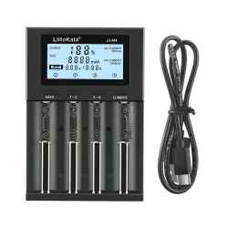 LiitoKala Lii-M4 Chargeur de pile universel intelligent Li-ion NiMH 18650 21700 26650 AA AAA