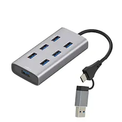 HUB Répartiteur USB 3.1 et Type-c vers 7 x Ports USB 3.0 MT-HB725