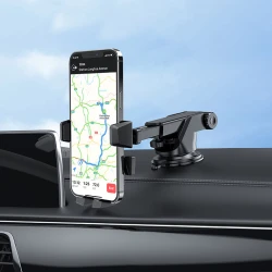 HOCO CA83 Support Auto Voiture Telephone à ventouse sur Tableau de Bord et Pare-Brise