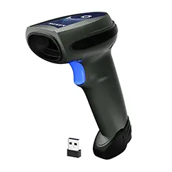 HENEX Lecteur code a barre sans-fil rechargeable 3 en 1 USB + 2.4ghz + Bluetooth 1D 2D QR HC-5208SR-2D-BT