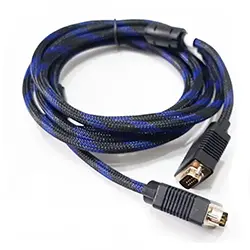 Câble VGA tressé plaqué or mâle vers mâle 1080p FULL HD pour ordinateur portable, projecteur HDTV 3m 5m 10m 20m