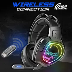 Casque Gaming sans-fil 2.4Ghz Spirit of gamer XPERT H1300 rechargeable 1200mAh MIC-XH1300 Compatible PS5, PS4, Switch & PC