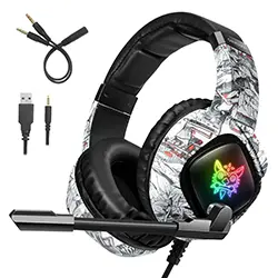 Casque Gaming ONIKUMA K19 avec Microphone RGB pour PC PS4 Xbox One Switch