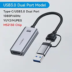 Carte d'acquisition Capture vidéo USB 3.0 & Type-c HDMI 1080P 60hz HAGIBIS pour Switch, Xbox, PS4/5, diffusion en direct