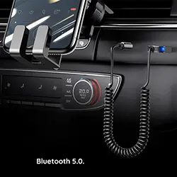 Adaptateur Recepteur audio sans-fil Bluetooth 5.0 AUX 3.5mm USB YESIDO YAU24 pour Voiture, Haut parleur