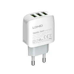 Chargeur LDNIO A3312 Triple USB 5V/3.4A 17W pour iphone Samsung Android + Cable Micro USB 1m