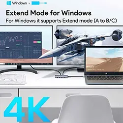 HUB Adaptateur 12 en 1 Type-c vers 2 x HDMI 4K + VGA + RJ45 + 1 x USB 3.0 + 3 x USB 2.0 + SD + Micro SD + AUX 3.5mm + Type-c PD 100W
