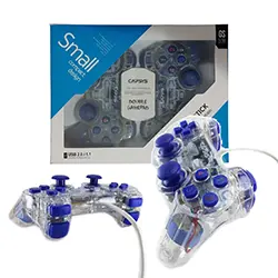 Double Manette de jeux Gamepad filaire Vibration LED capsys GS509 pour PC