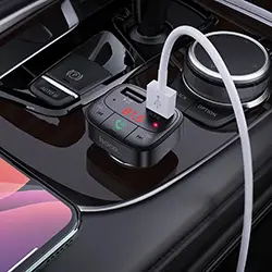 Chargeur AUTO USB QC3.0 et Emeteur Radio FM Bluetooth USB Micro SD HOCO E59