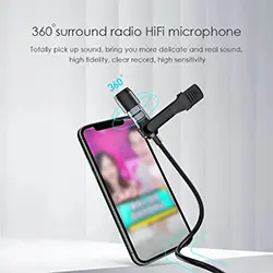 Microphone Cravate Levalier professionel enregistrement Micro audio 3.5mm Awei MK1