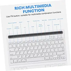 Mini clavier portable sans-fil Bluetooth Rechargeable AOC KB701 Compatible ANDROI IOS