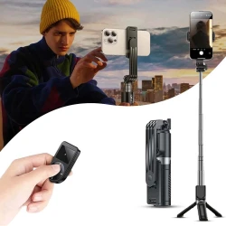 Mini Trépied et Perche à Selfie Télescopique YESIDO SF22 avec télécommande Bluetooth 5.2