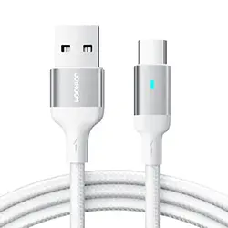 Cable de charge USB-A vers Type-c Joyroom S-UC027A10 3A 1.2m - Blanc