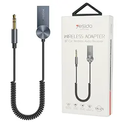Adaptateur Recepteur audio sans-fil Bluetooth 5.0 AUX 3.5mm USB YESIDO YAU24 pour Voiture, Haut parleur