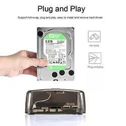 Station d'accueil Dockstation Docking Dual HDD 3.5″ 2.5″ SATA IDE USB 3.0 S8