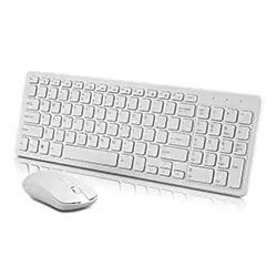 Ensemble clavier souris sans-fil 2.4ghz GKM520 - Blanc