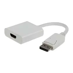 Adaptateur Convertisseur Displayport DP mâle vers HDMI femelle 1080P - Blanc