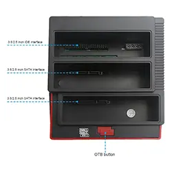 Station d'accueil Docking HDD Multi-fonction Clonage SATA IDE triple emplacement USB 3.0 - 893u3