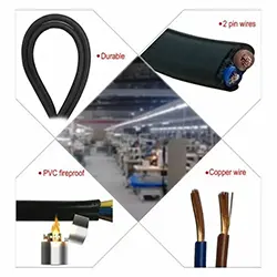 Cable Secteur Alimentation IEC C7 Bi-polaire 2x1mm² 16A 1.5m CAPSYS