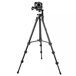 Trépied Portable yunteng VCT-521 avec tête de trépied tridimensionnelle pour Caméra MAX:136cm