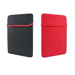Pochette Pour ordinateur Laptop Tablette Housse de protection 14" - Double face Noir-Rouge