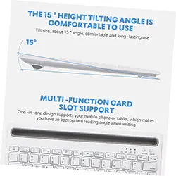 Mini clavier portable sans-fil Bluetooth Rechargeable AOC KB701 Compatible ANDROI IOS