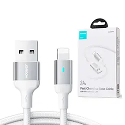 Cable de charge USB-A vers lightning iphone Joyroom S-UL012A10 2.4A 1.2m - Blanc