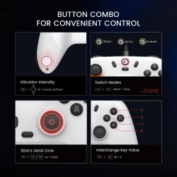 Manette de jeux sans-fil Bluetooth GameSir T4 NOVA LITE Multiplateforme pour ANDROID PC IOS SWITCH