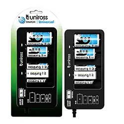 Chargeur de pile Universel Uniross AA AAA C D 9V UCW005