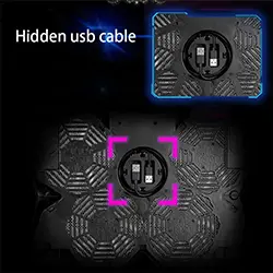 Refroidisseur Support ordinateur portable de 15.6 à 17 pouces 4 ventilateurs S400