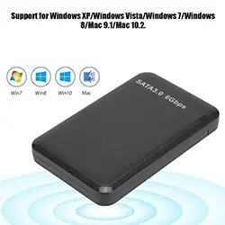 Rack pour disque dur externe HDD SSD 2.5 pouces SATA USB 3.0 - Noir