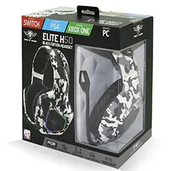 Casque Gaming Spirit of gamer ELITE-H50 ARTIC EDITION Camouflage MIC-EH50WT Pour PC PS4 SWITCH XBOX ONE