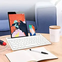 Mini clavier portable sans-fil Bluetooth Rechargeable AOC KB701 Compatible ANDROI IOS