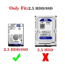 Adaptateur Convertisseur SATA III 2.5 pouces vers USB 3.0 jusqu'à 6 Gbps pour disque dur SSD HDD Sata 2.5 pouces