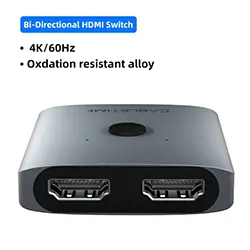 Commutateur Switch HDMI CABLETIME bidirectionnel 4K 60Hz 2 en 1