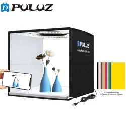 SOFTBOX Boîte à lumière PULUZ Lightbox 160 LED pour prise de vue studio 40cm x 40cm avec 12 Fonds Inclus