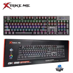 Clavier Mécanique Gaming Filaire USB RGB Blue Switches QWERTY XTRIKE ME GK-918