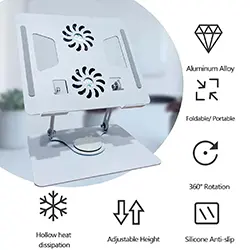 Refroidisseur Support Ordinateur portable LAPTOP YL-906 avec Double Ventilateur Rotatif à 360 Degrés