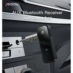 Emetteur Recepteur Audio sans-fil Bluetooth Rechargeable YESIDO YAU25 AUX 3.5mm pour Haut-Parleur TV PC AUTO