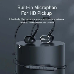Ecouteur filaire USB-C AWEI TC-6 Sports avec microphone et boutons de commande 1.2m avec maintien sportif