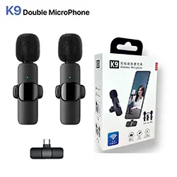 Double Microphone Lavalier cravate sans-fil K9 USB-C Type-C